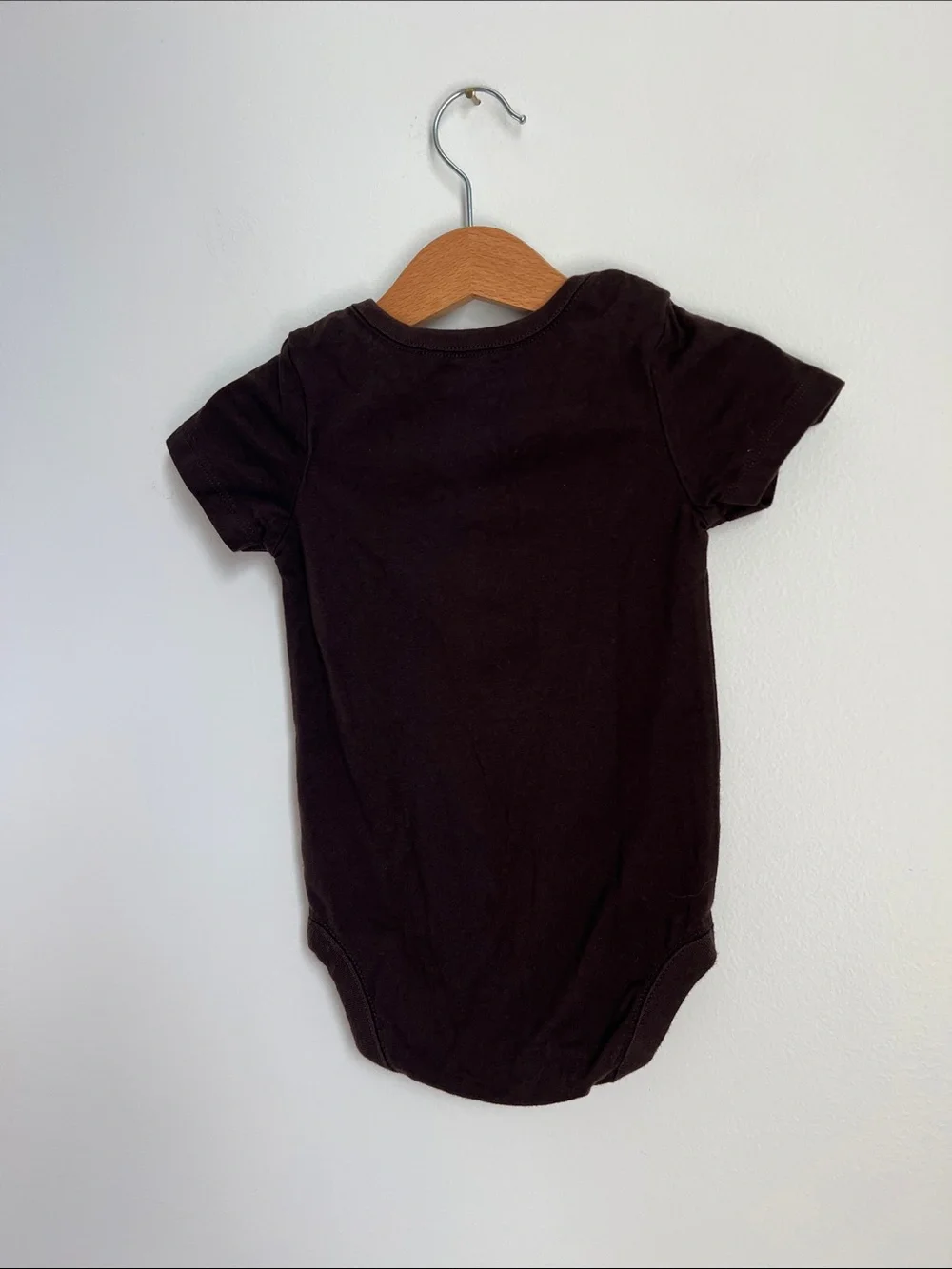The Children's Place | Dark Brown Football Lace Graphic Bodysuit Size 12-18 M